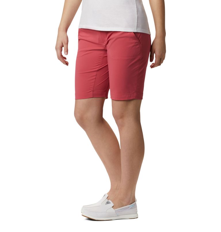 Thumbnail: Women’s Saturday Trail Long Shorts, Color: Rouge Pink, image 3