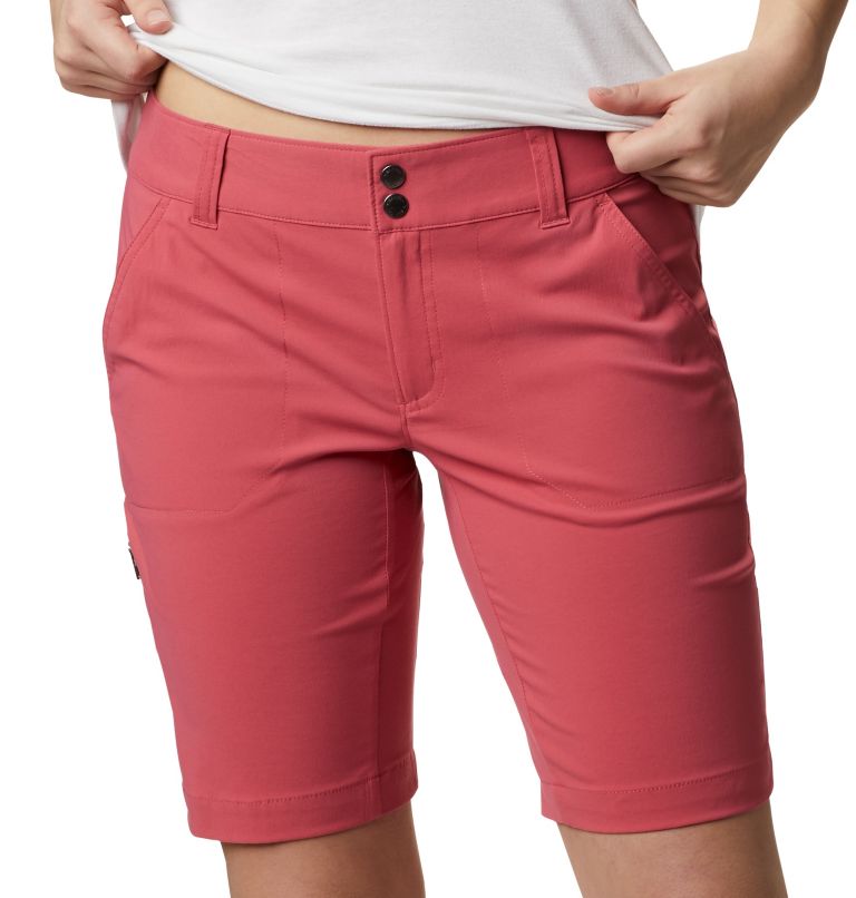 Thumbnail: Women’s Saturday Trail Long Shorts, Color: Rouge Pink, image 4