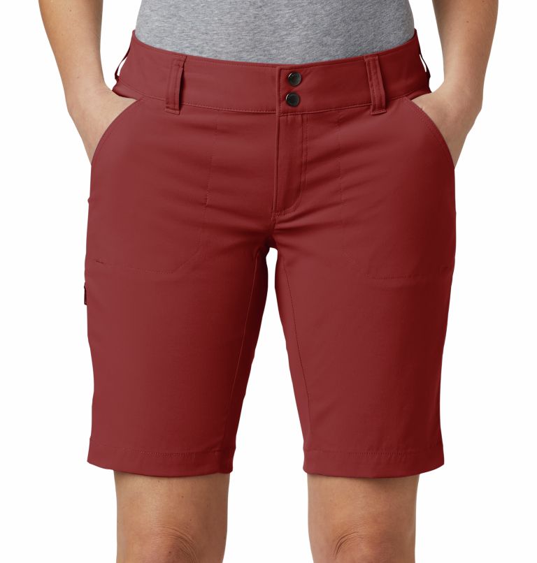 Women’s Saturday Trail Long Shorts, Color: Dusty Crimson, image 4