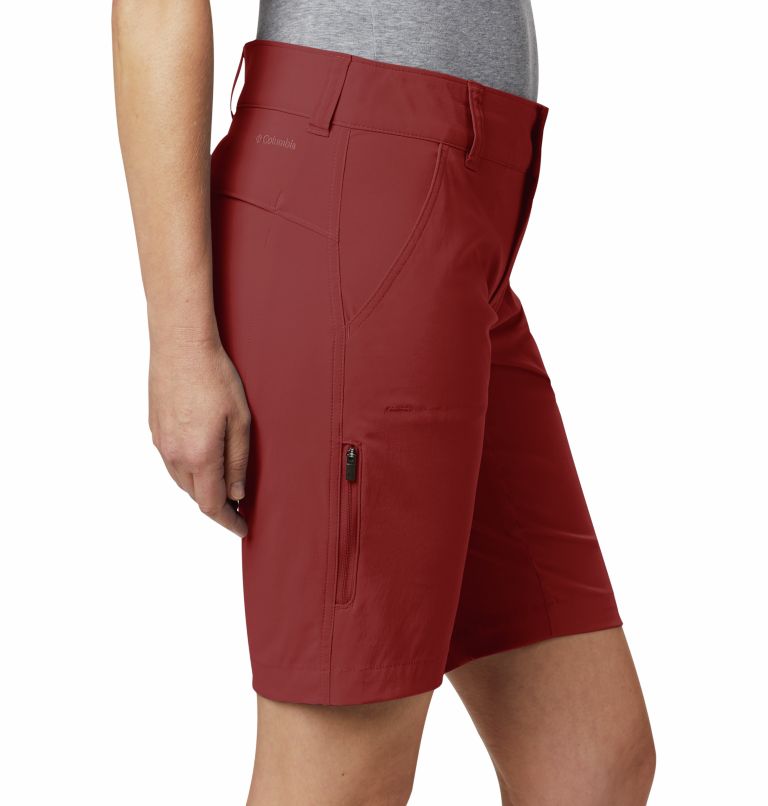 Thumbnail: Women’s Saturday Trail Long Shorts, Color: Dusty Crimson, image 5