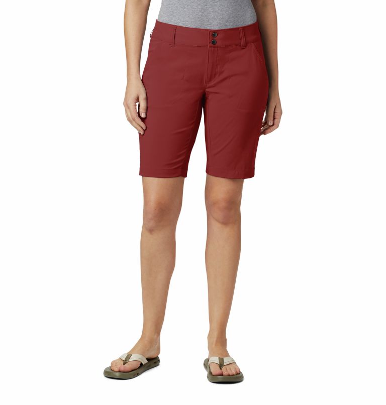 Women’s Saturday Trail Long Shorts, Color: Dusty Crimson, image 1