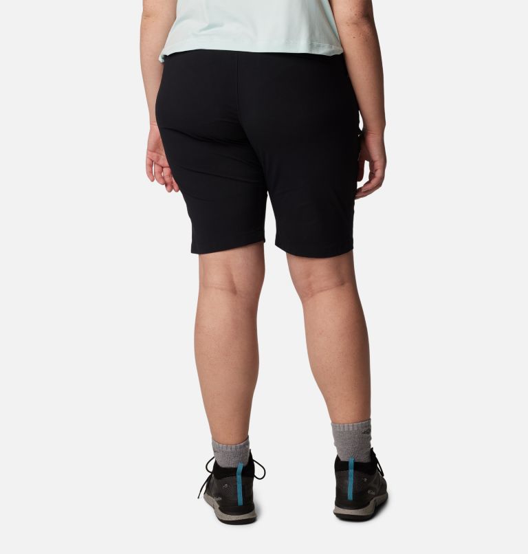 Thumbnail: Women's Saturday Trail Long Shorts - Plus Size, Color: Black, image 2