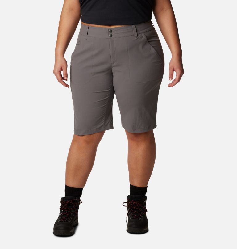 Columbia Women's Plus-Size Saturday Trail Long Shorts, 18W, City Grey