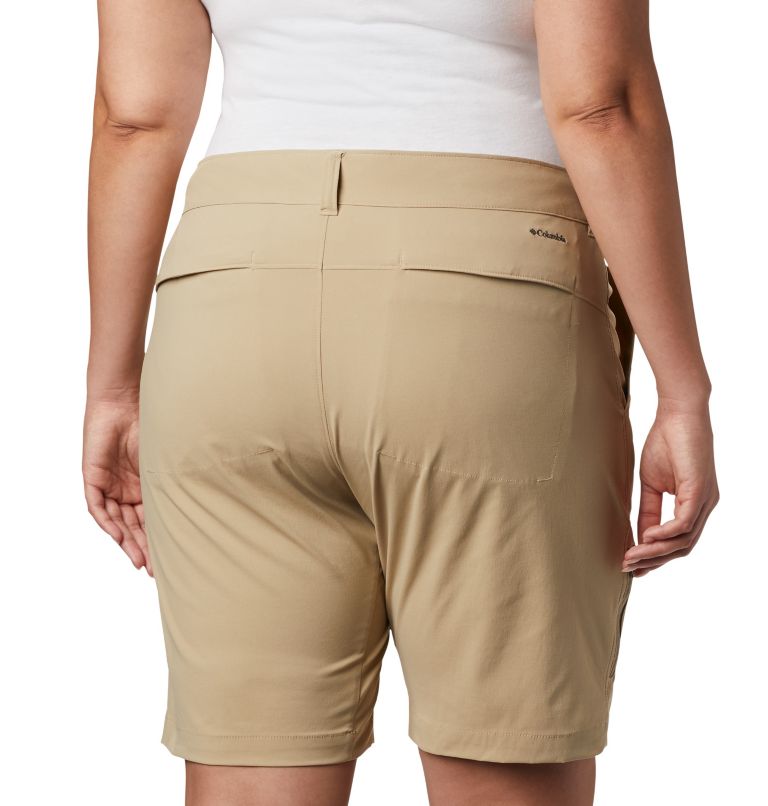 Women's Saturday Trail Long Shorts - Plus Size, Color: British Tan, image 5