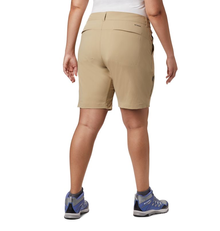 Thumbnail: Women's Saturday Trail Long Shorts - Plus Size, Color: British Tan, image 2