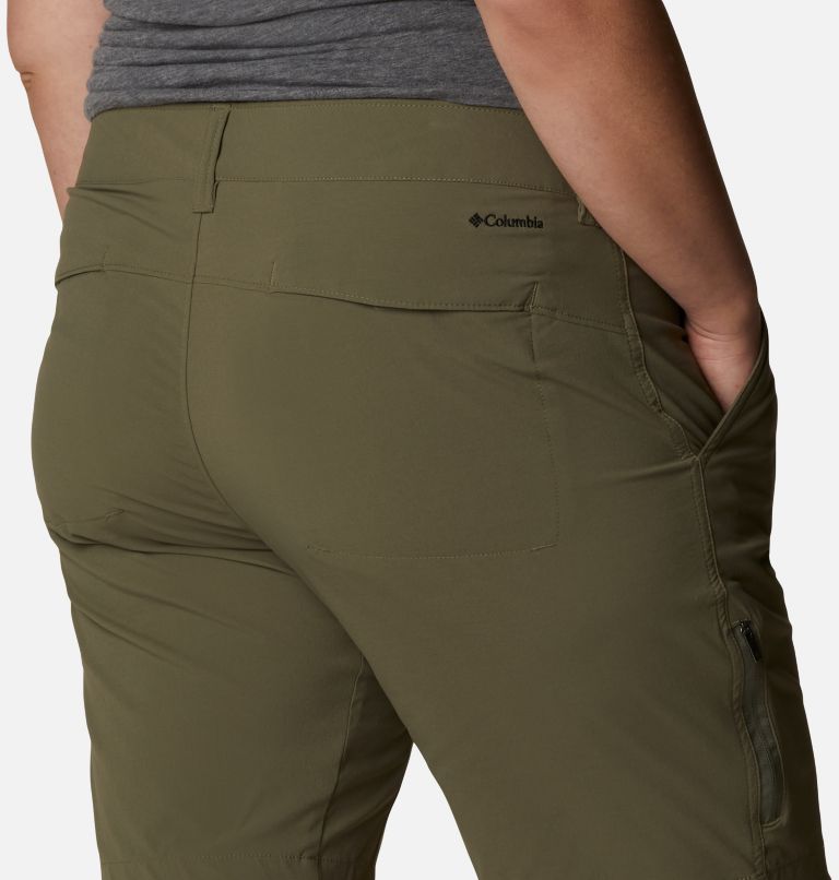 Women's Saturday Trail Long Shorts - Plus Size, Color: Stone Green, image 5