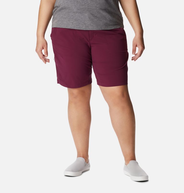 Women's Saturday Trail Long Shorts - Plus Size, Color: Marionberry