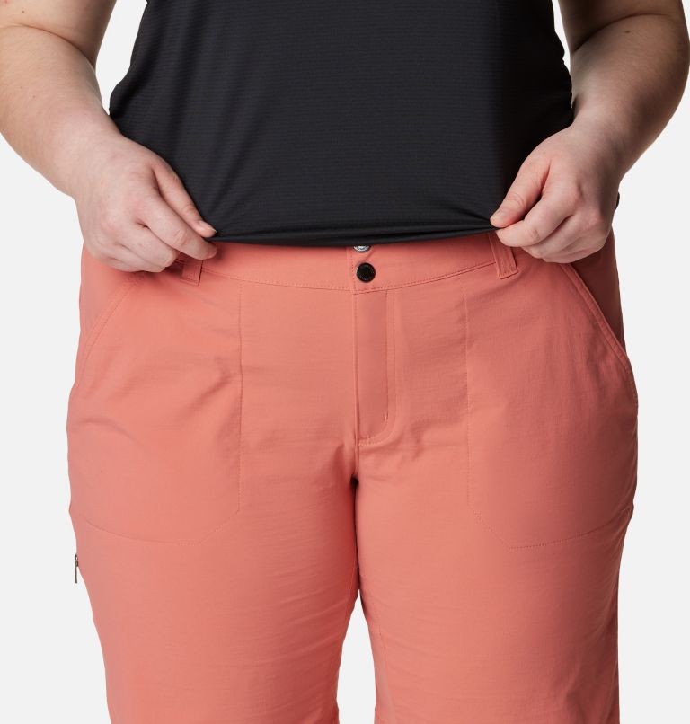 Women's Saturday Trail Long Shorts - Plus Size, Color: Dark Coral, image 4