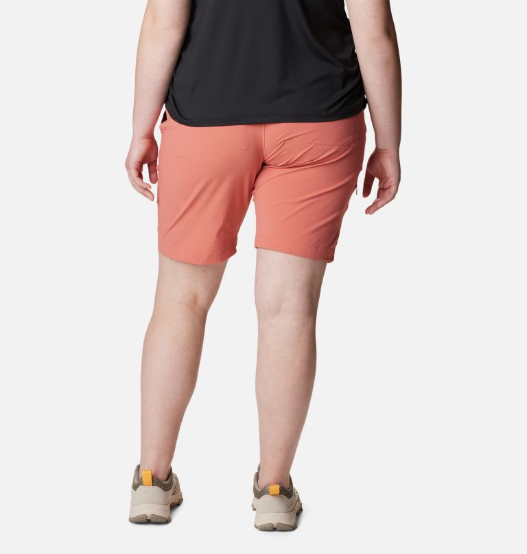 Thumbnail: Women's Saturday Trail Long Shorts - Plus Size, Color: Dark Coral, image 2