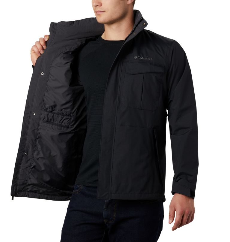 Men's Dr. Downpour Rain Jacket, Color: Black, image 6