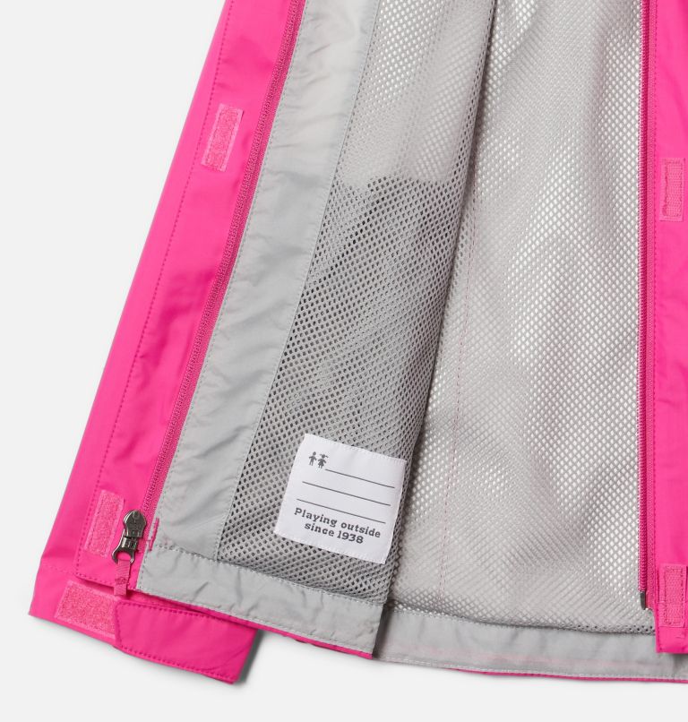 Girls’ Arcadia Rain Jacket, Color: Pink Ice, image 3