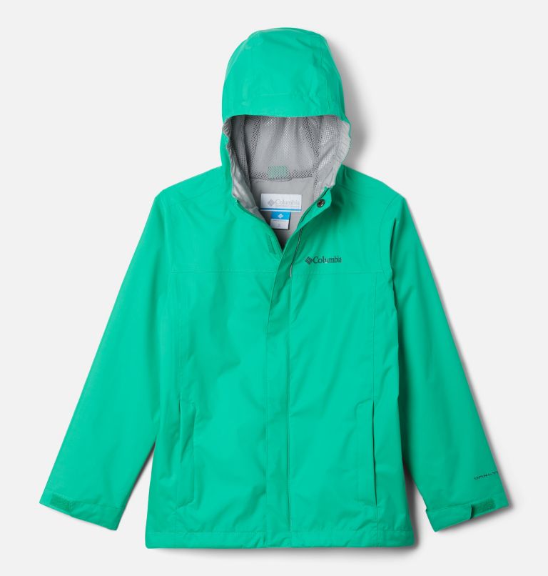 Thumbnail: Boys’ Watertight Jacket, Color: Dark Lime, image 1