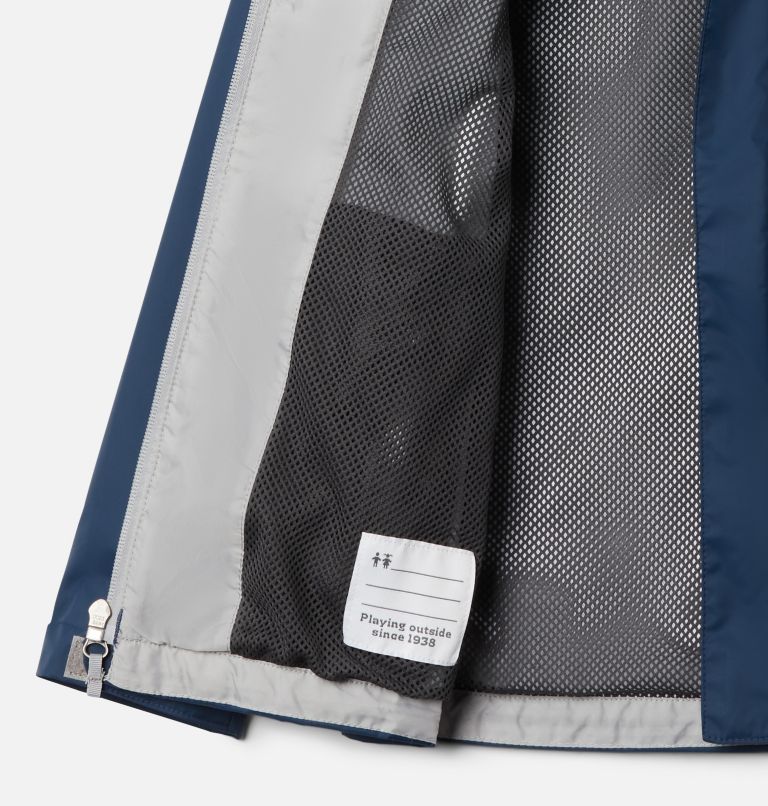 Boys' Watertight Rain Jacket, Color: Collegiate Navy, image 3