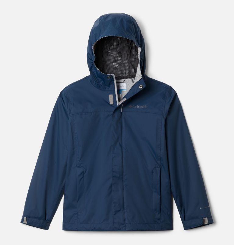 Boys' Watertight Rain Jacket, Color: Collegiate Navy, image 1