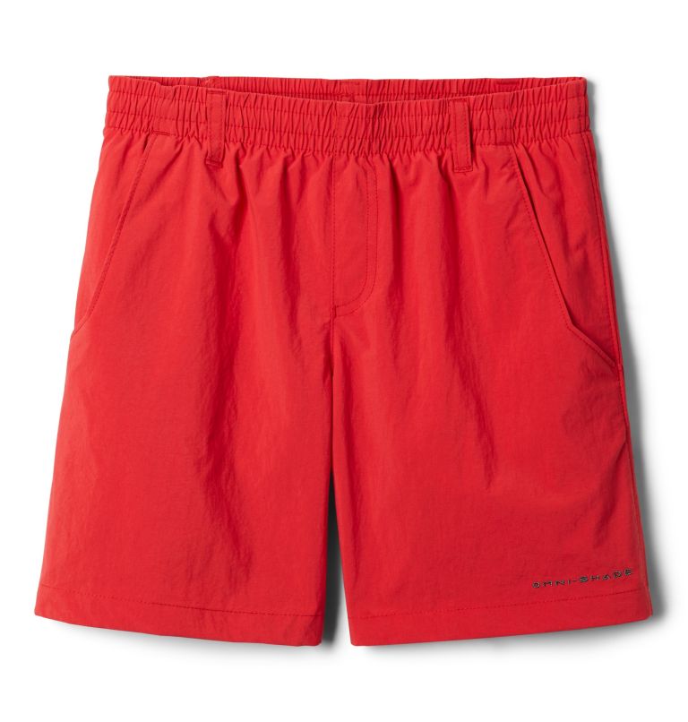 Thumbnail: Boys' PFG Backcast Shorts, Color: Red Spark, image 1