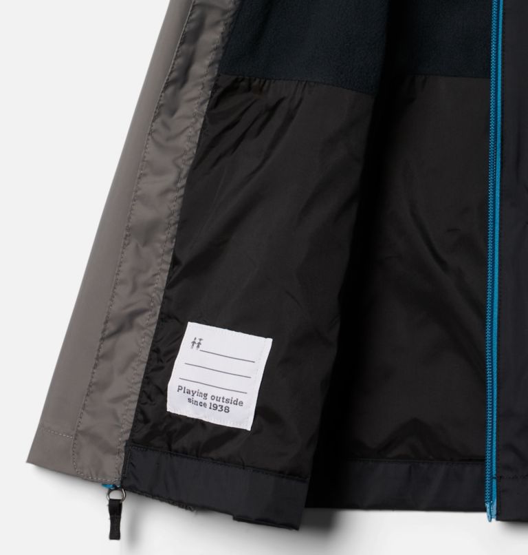Veste Rain-Zilla pour garçon, Color: Black, City Grey, image 3