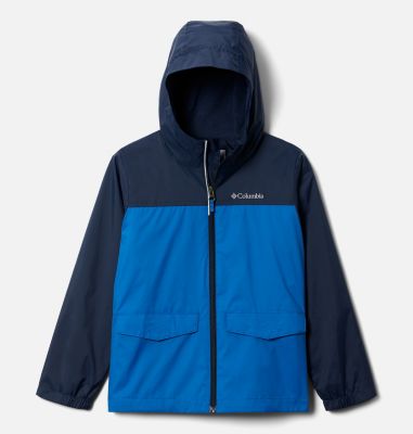 Columbia Boys' Rainy Trails Fleece Jacket, Bright Indigo/Coll Navy Slub, 2  Jahre : : Fashion