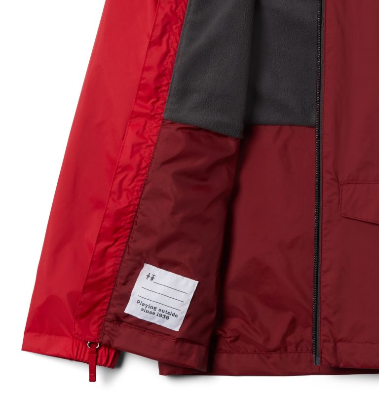 Boys’ Rain-Zilla Jacket, Color: Red Jasper, Mountain Red