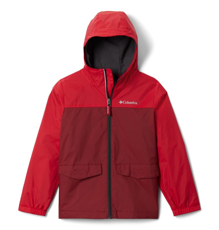 Boys’ Rain-Zilla Jacket, Color: Red Jasper, Mountain Red