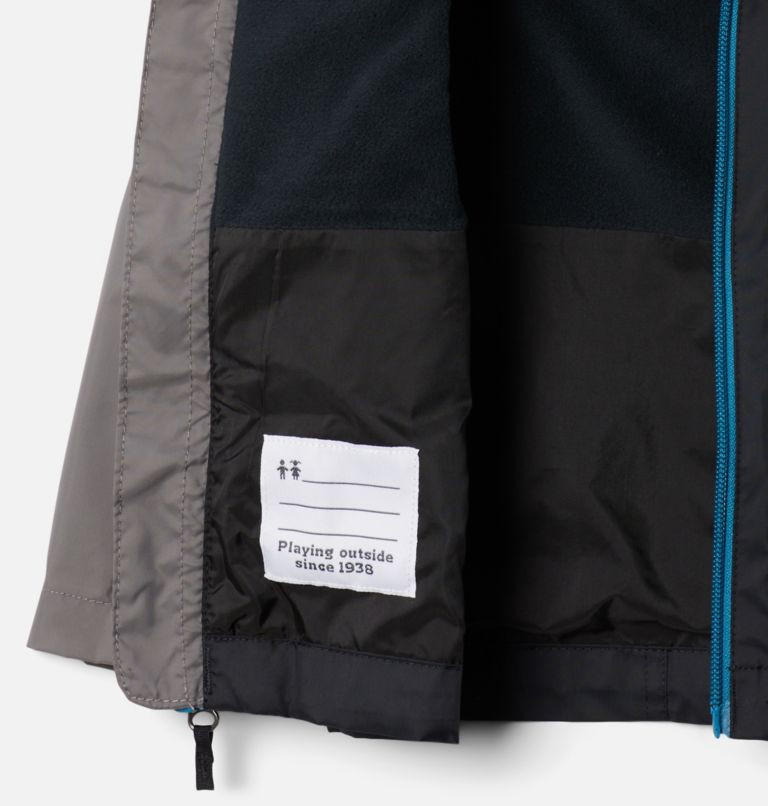 Veste Rain-Zilla pour garçonnet, Color: Black, City Grey, image 3