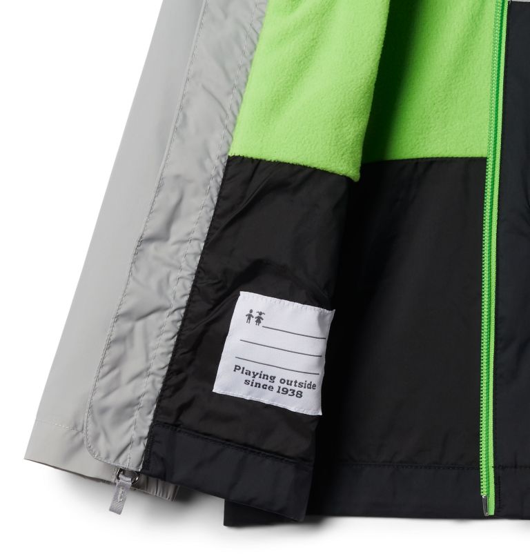 Veste Rain-Zilla pour garçonnet, Color: Black, Columbia Grey, image 3