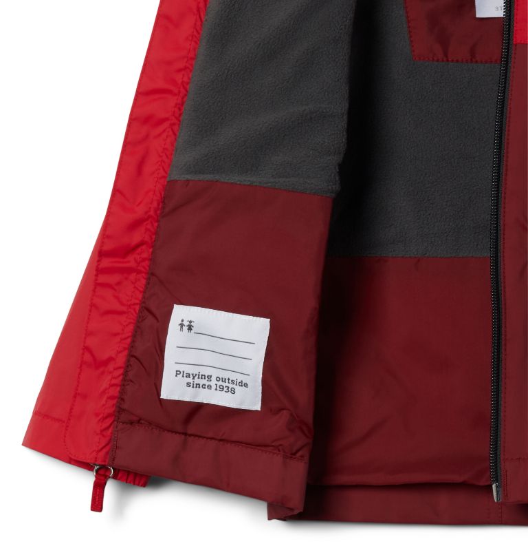 Boys’ Toddler Rain-Zilla Jacket, Color: Red Jasper, Mountain Red, image 3