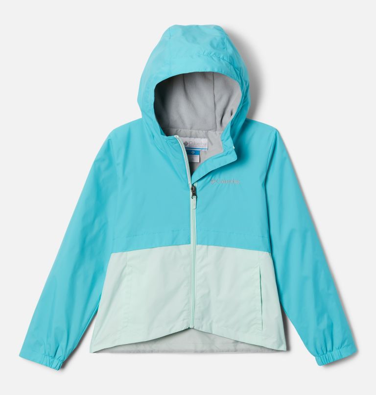 Girls’ Rain-Zilla Jacket, Color: Geyser, Sea Ice, image 1