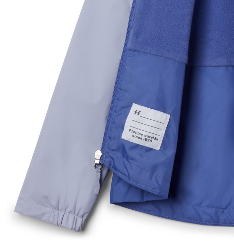 Girls’ Rain-Zilla Jacket, Color: African Violet, Twilight, image 3