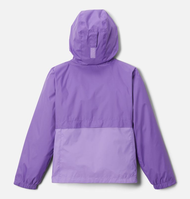 Girls’ Rain-Zilla Jacket, Color: Grape Gum, Paisley Purple, image 2