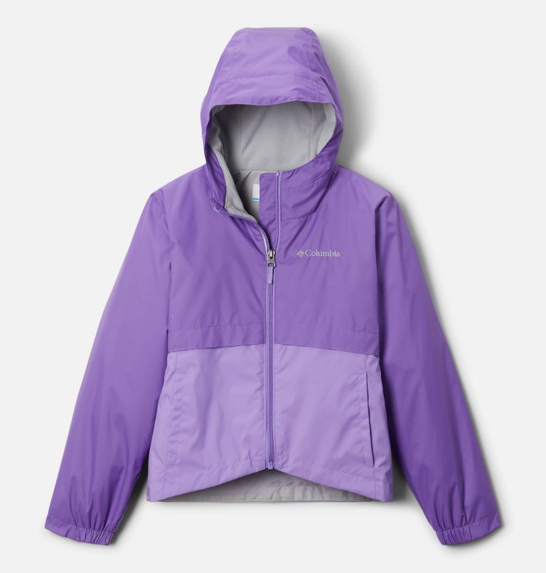 Thumbnail: Girls’ Rain-Zilla Jacket, Color: Grape Gum, Paisley Purple, image 1