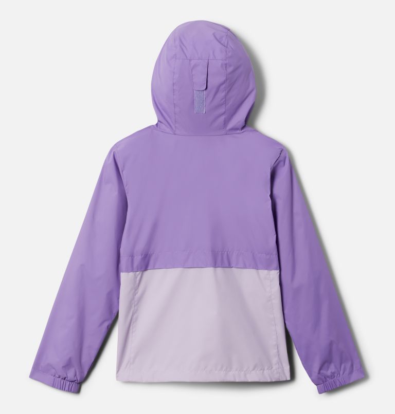 Girls’ Rain-Zilla Jacket, Color: Paisley Purple, Morning Mist, image 2