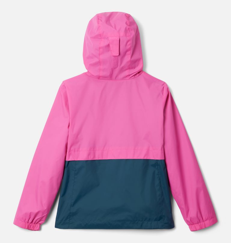 Girls’ Rain-Zilla Jacket, Color: Pink Ice, Night Wave, image 2