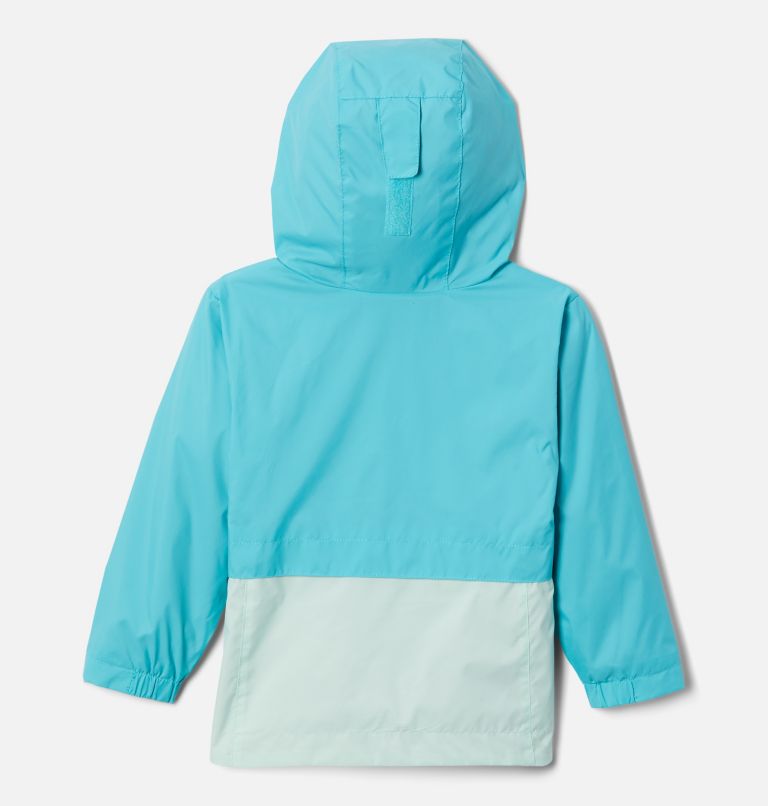 Girls’ Toddler Rain-Zilla Jacket, Color: Geyser, Sea Ice, image 2
