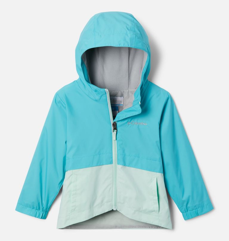 Girls’ Toddler Rain-Zilla Jacket, Color: Geyser, Sea Ice, image 1