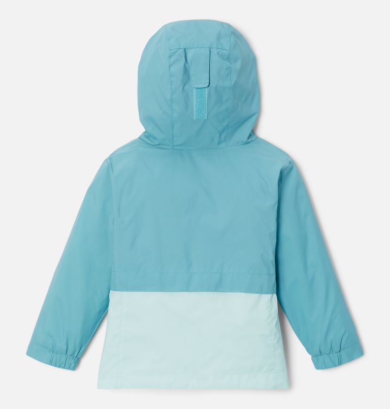 Thumbnail: Girls’ Toddler Rain-Zilla Jacket, Color: Sea Wave, Icy Morn, image 2