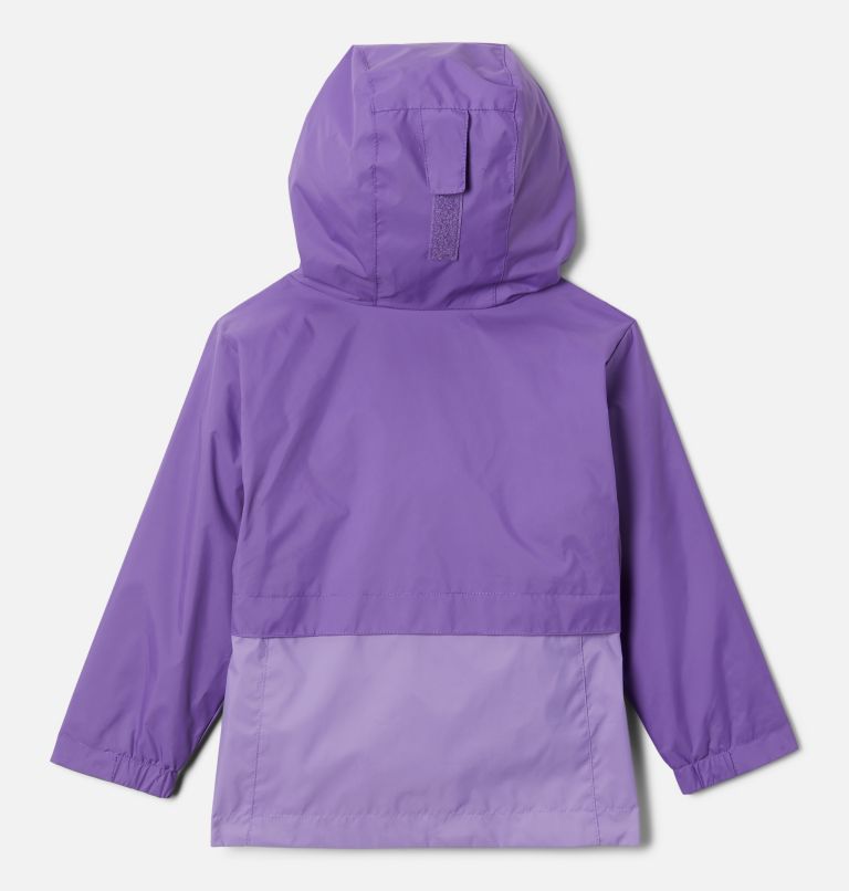 Thumbnail: Girls’ Toddler Rain-Zilla Jacket, Color: Grape Gum, Paisley Purple, image 2