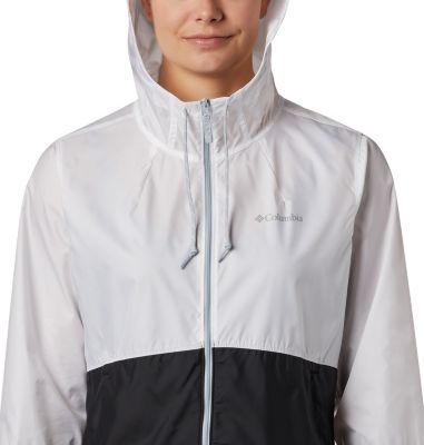 women's columbia flash forward hooded colorblock windbreaker