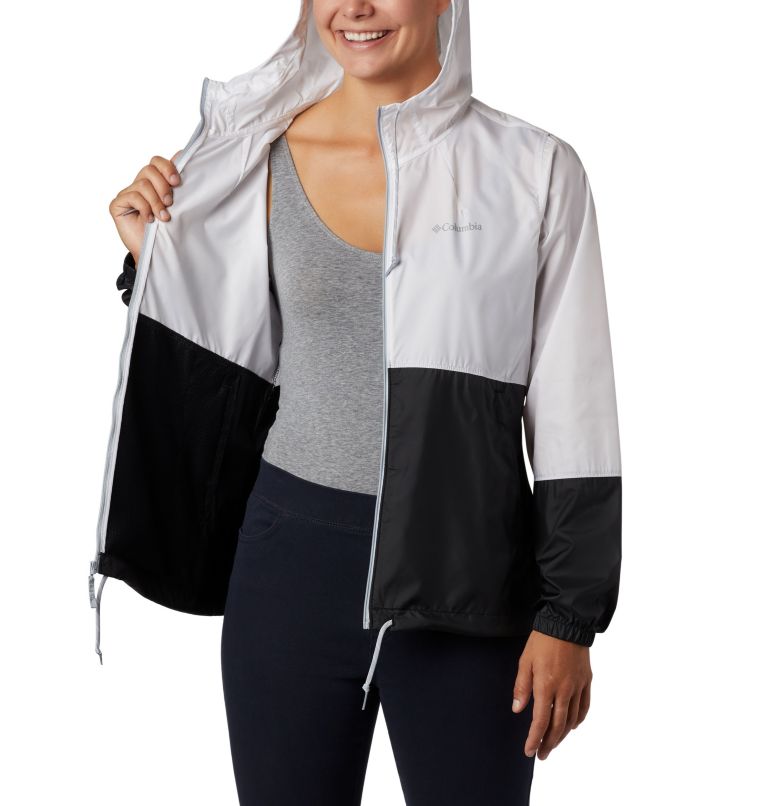 Women’s Flash Forward Windbreaker Jacket, Color: White, Black, image 5