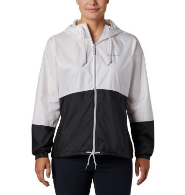 women's columbia flash forward hooded colorblock windbreaker