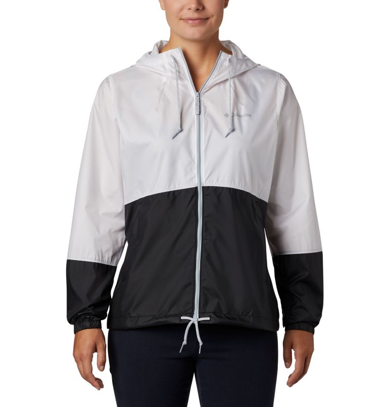 Women’s Flash Forward Windbreaker Jacket, Color: White, Black, image 1