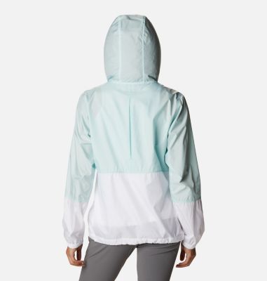 white windbreaker jacket