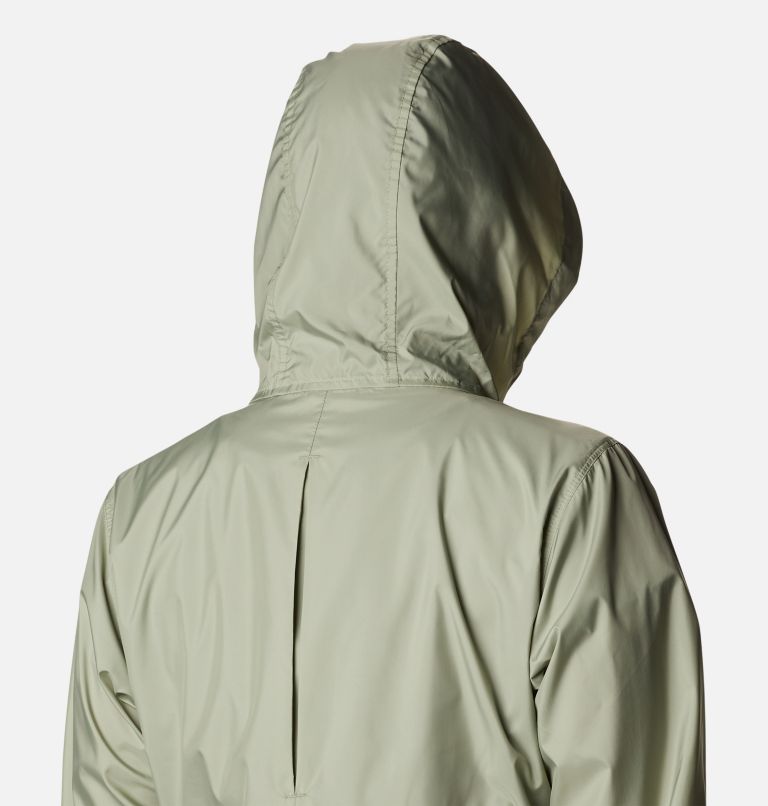 Women’s Flash Forward Windbreaker Jacket, Color: Safari, Stone Green, image 6