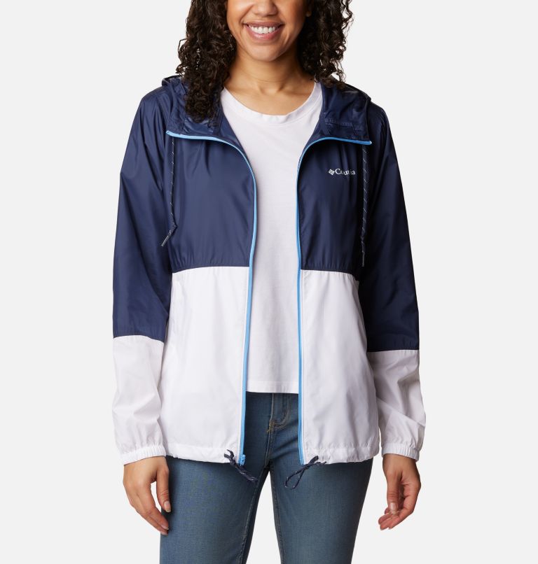 Women's columbia flash store forward hooded colorblock windbreaker