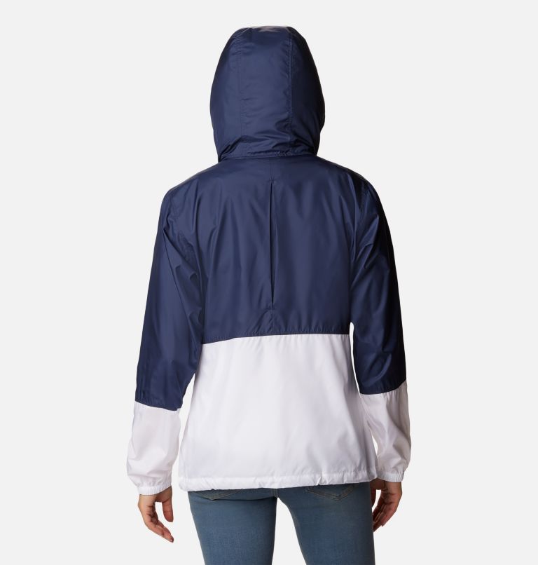 Women’s Flash Forward Windbreaker Jacket, Color: Nocturnal, White, image 2