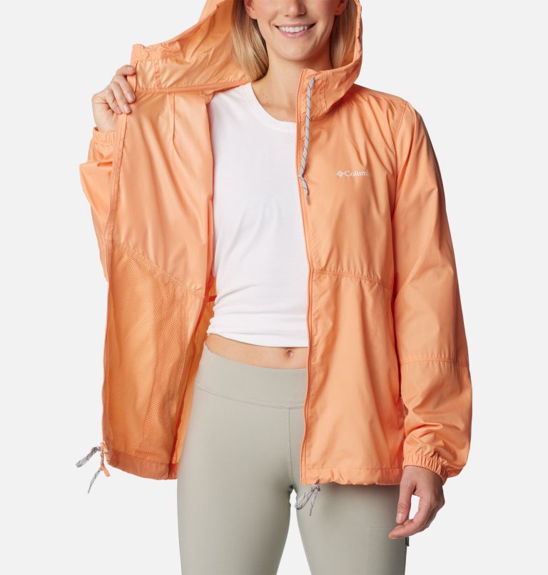 Women’s Flash Forward Windbreaker Jacket, Color: Apricot Fizz, image 5
