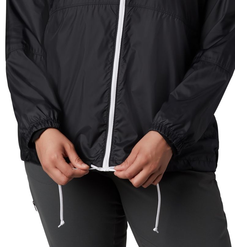 Thumbnail: Women’s Flash Forward Windbreaker Jacket - Plus Size, Color: Black, image 3