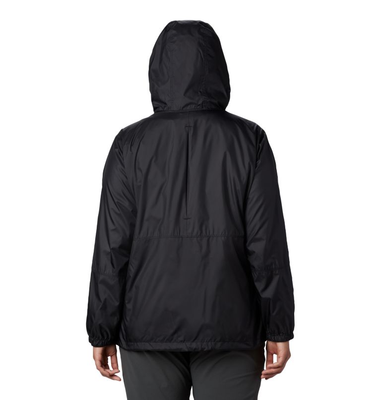 Women’s Flash Forward Windbreaker Jacket - Plus Size, Color: Black, image 2
