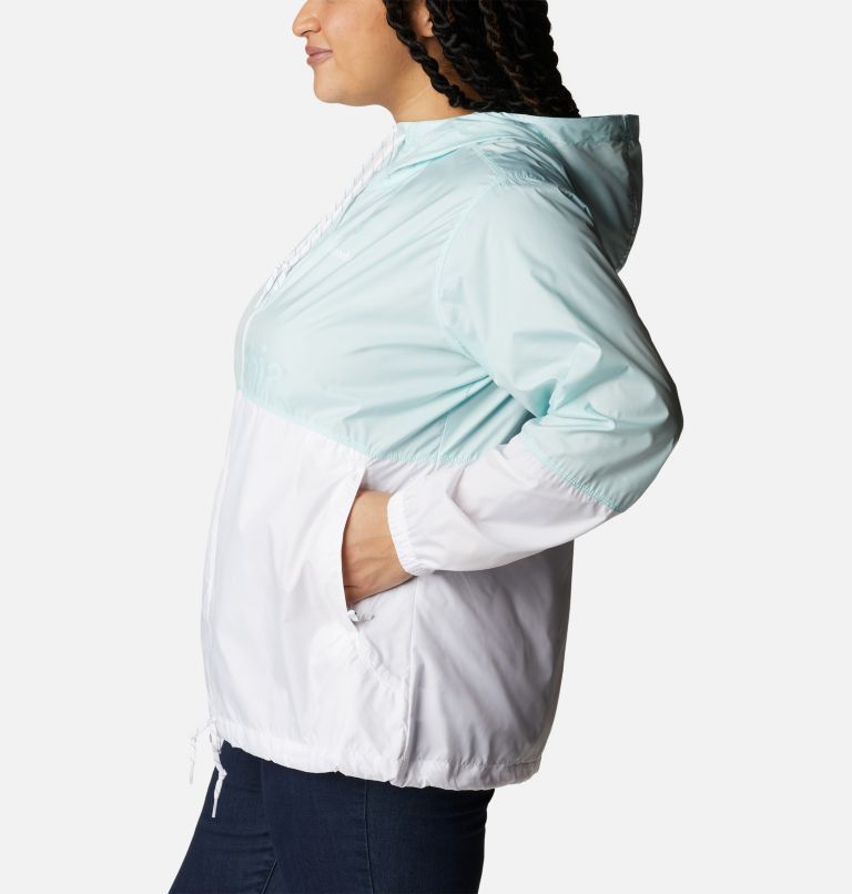 Women’s Flash Forward Windbreaker Jacket - Plus Size, Color: Icy Morn, White, image 3