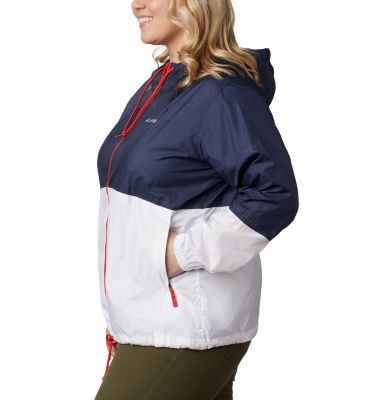 women's plus windbreaker jacket