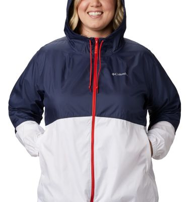 women's plus windbreaker jacket